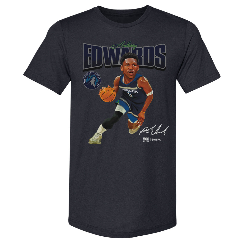 Anthony Edwards Minnesota Timberwolves Caricature WHT