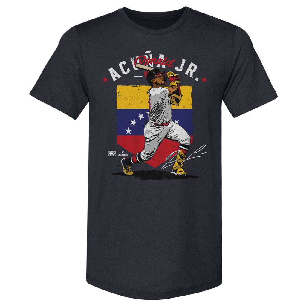 Ronald Acuna Jr. Atlanta Country Flag WHT