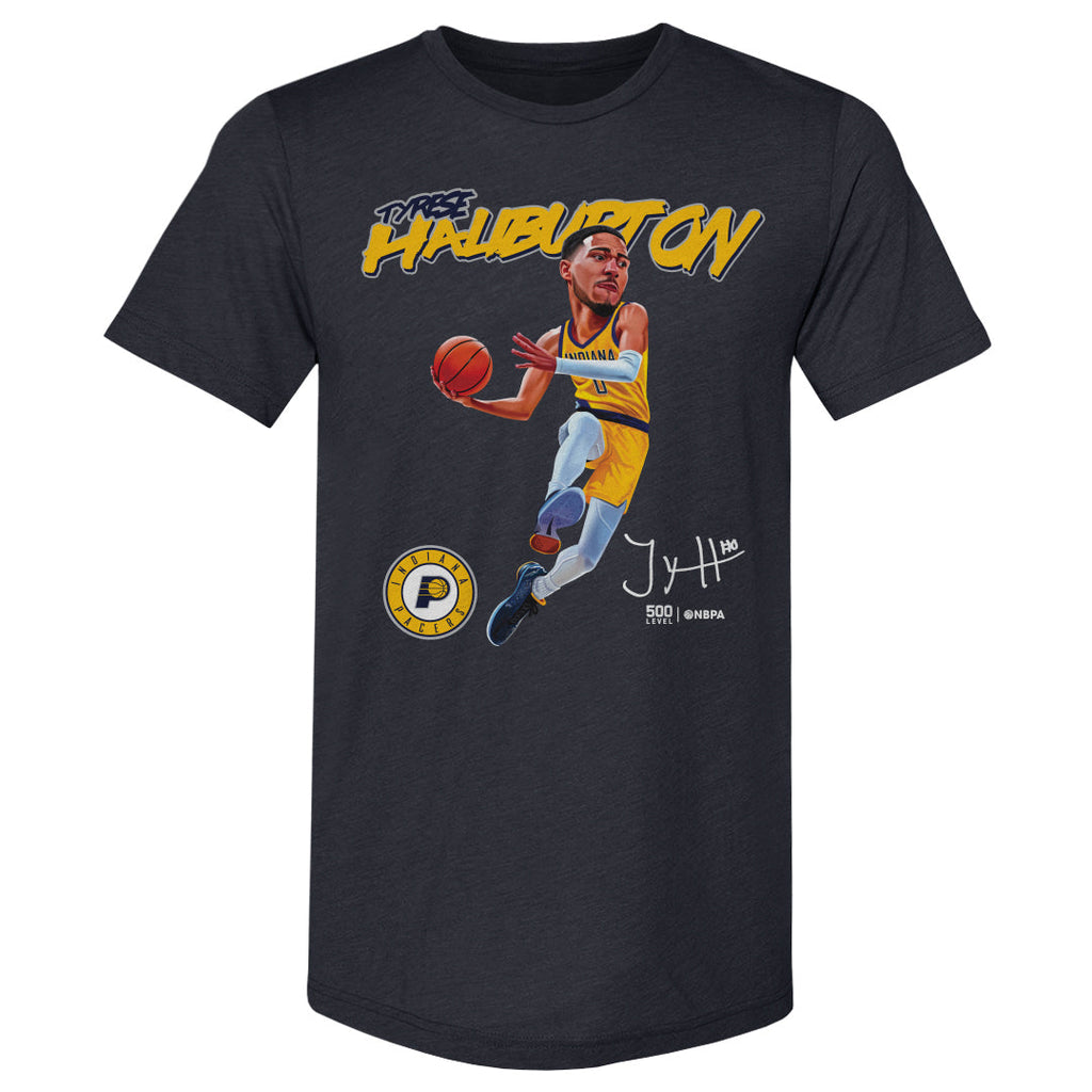Tyrese Haliburton Indiana Pacers Caricature WHT