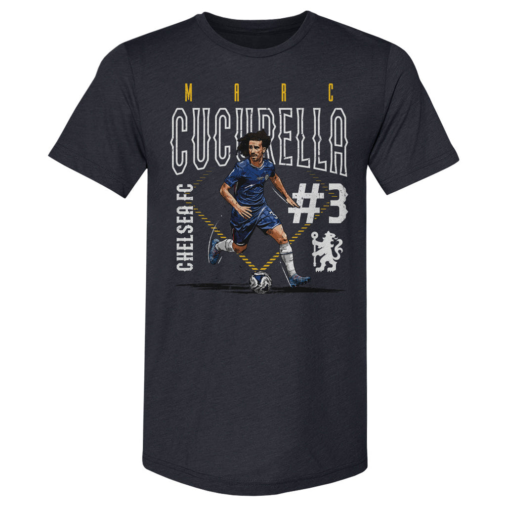 Marc Cucurella Chelsea FC Outline Number WHT