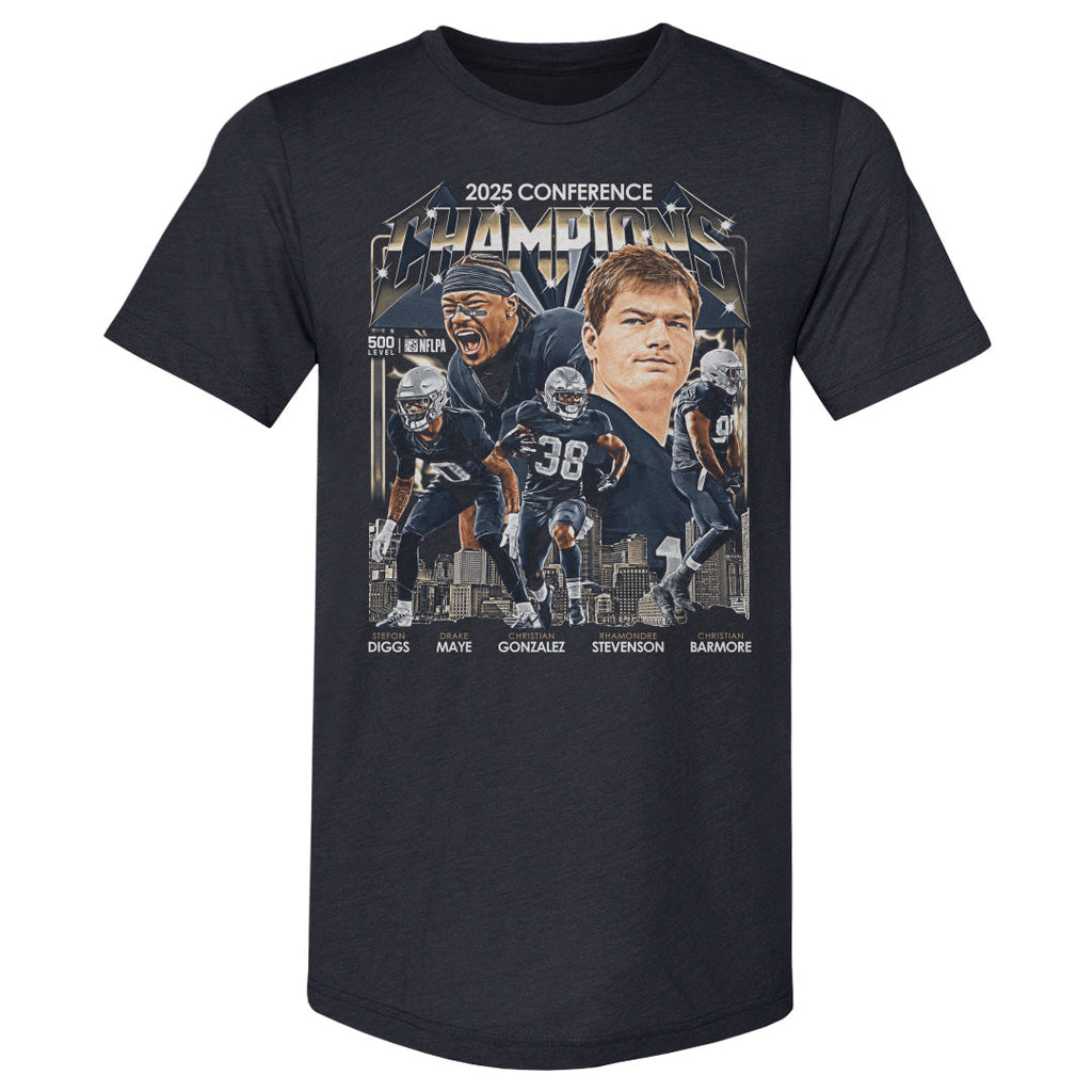 New England Football 2025 Conference Champions Vintage WHT