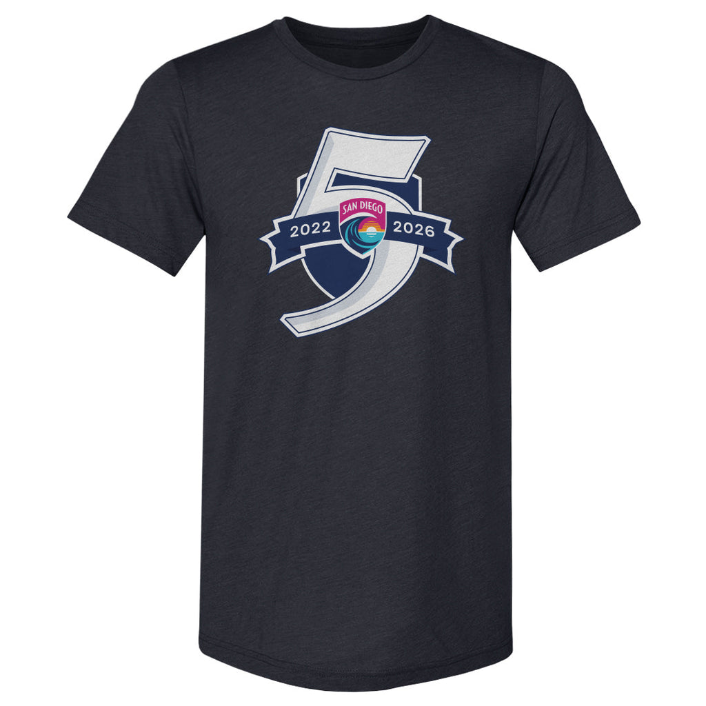 San Diego Wave FC 5 Seasons Logo WHT