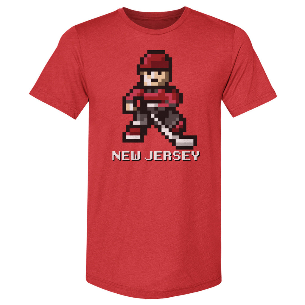 New Jersey Hockey 8-bit WHT