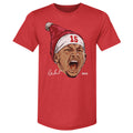 Patrick Mahomes Kansas City Portrait Santa Hat WHT