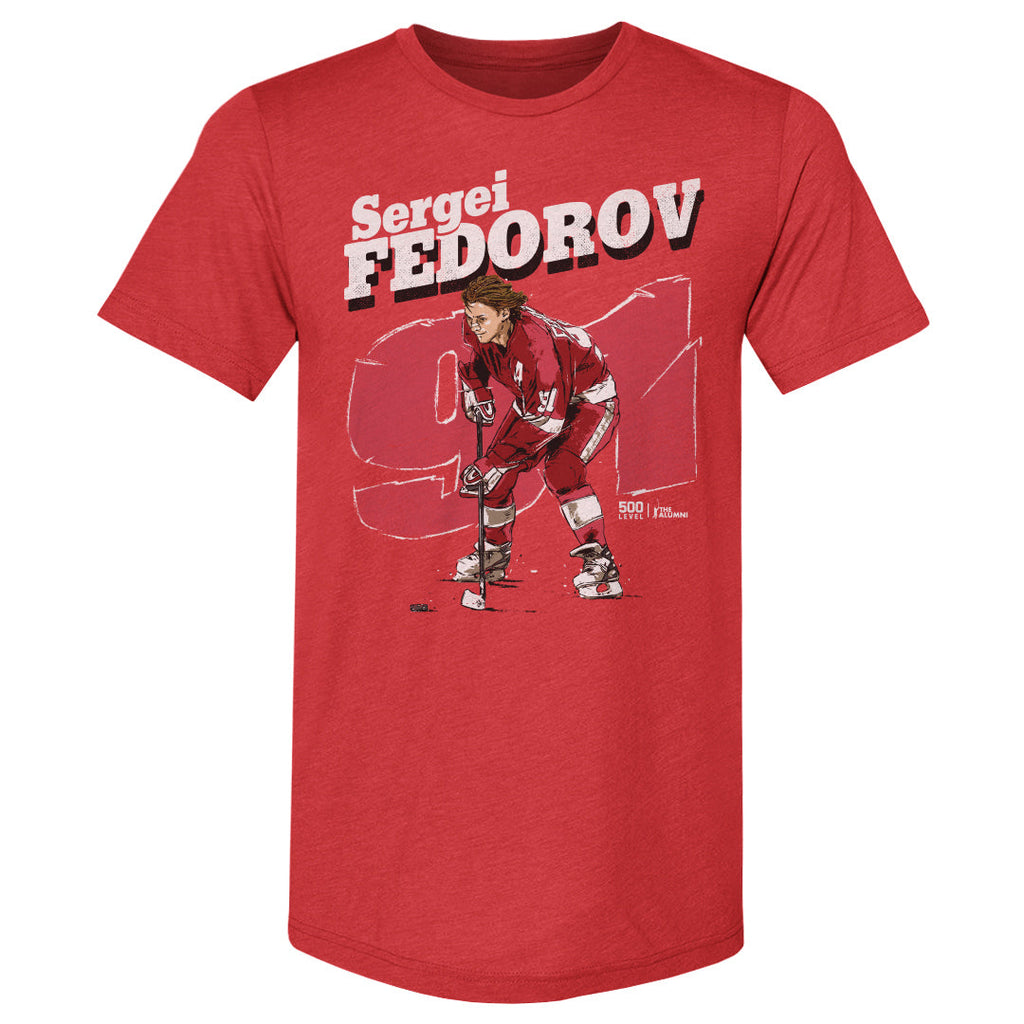 Sergei Fedorov Detroit Retro WHT