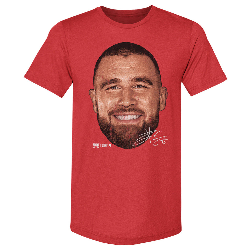 Travis Kelce Kansas City Vintage Head WHT