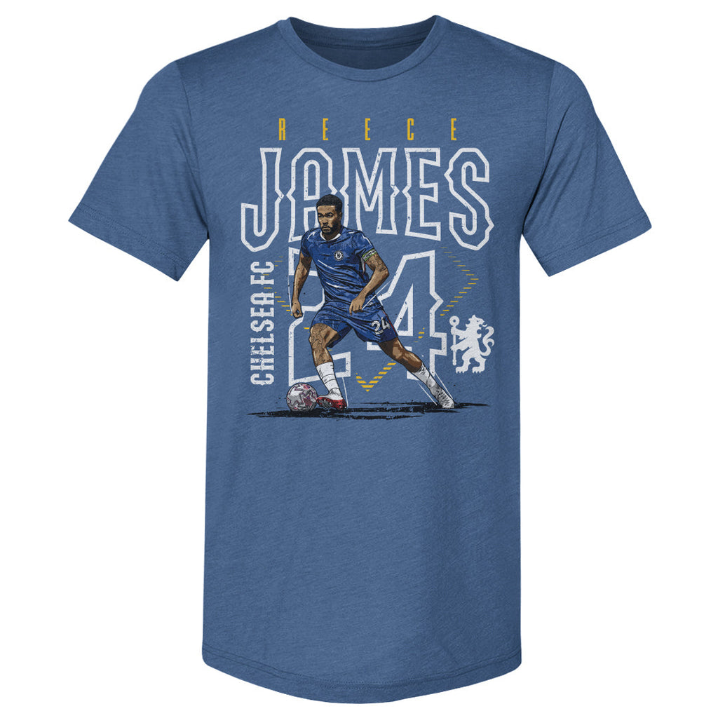 Reece James Chelsea FC Outline Number WHT