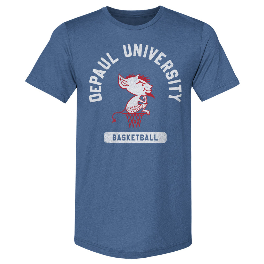 DePaul Blue Demons Mascot Basketball WHT