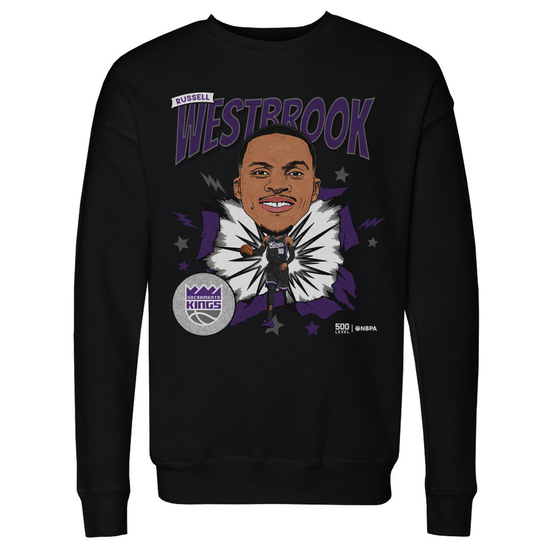 Russell Westbrook Sacramento Kings Caricature WHT