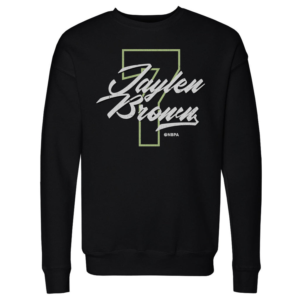 Jaylen Brown Boston Number Script WHT