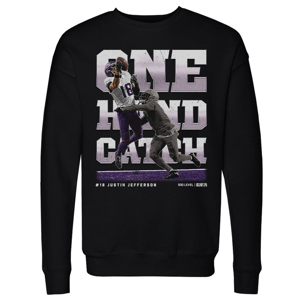 Justin Jefferson Minnesota One Hand Catch WHT