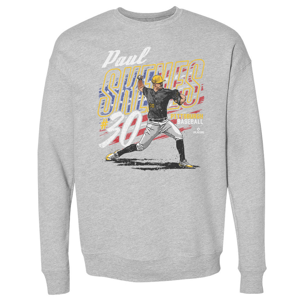 Paul Skenes Pittsburgh American Flag WHT