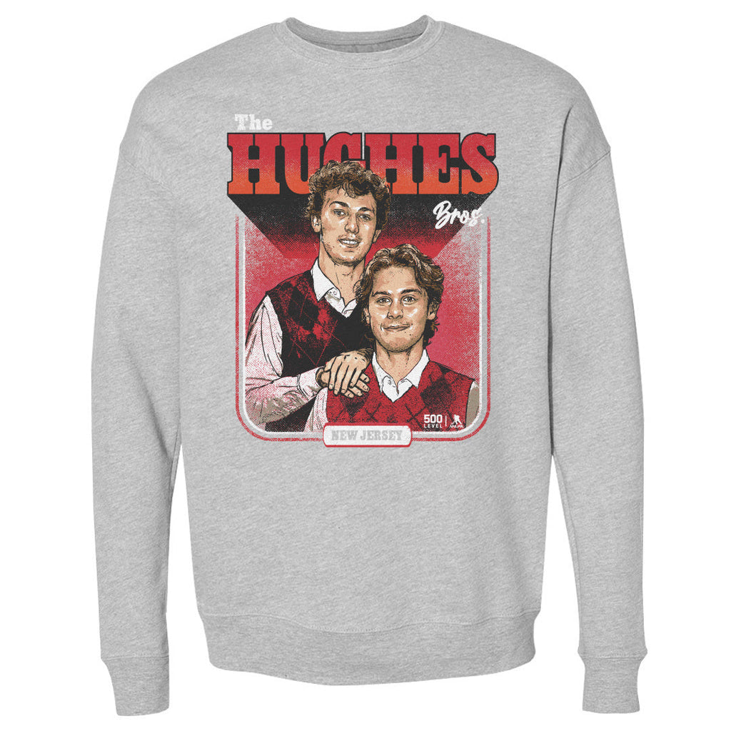 Luke Hughes & Jack Hughes New Jersey Step Brothers WHT