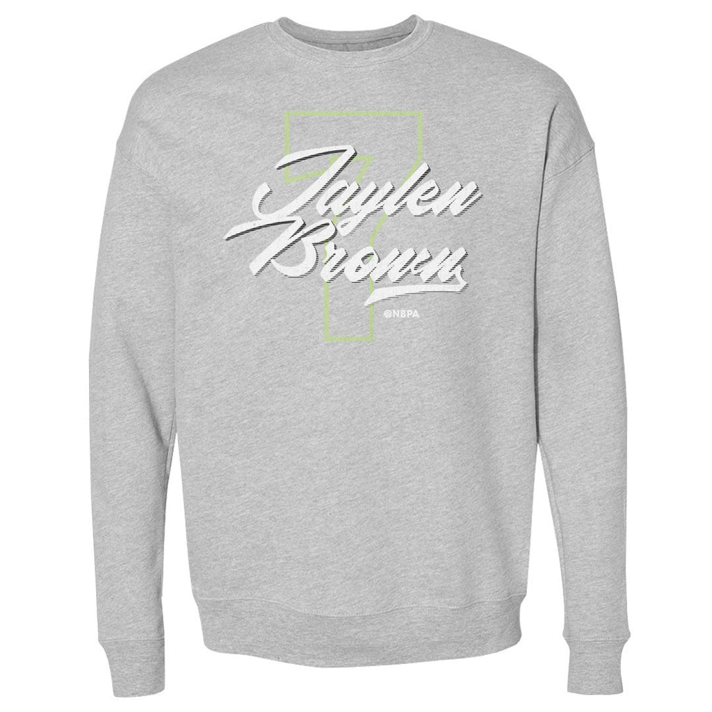 Jaylen Brown Boston Number Script WHT