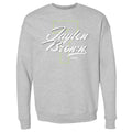 Jaylen Brown Boston Number Script WHT