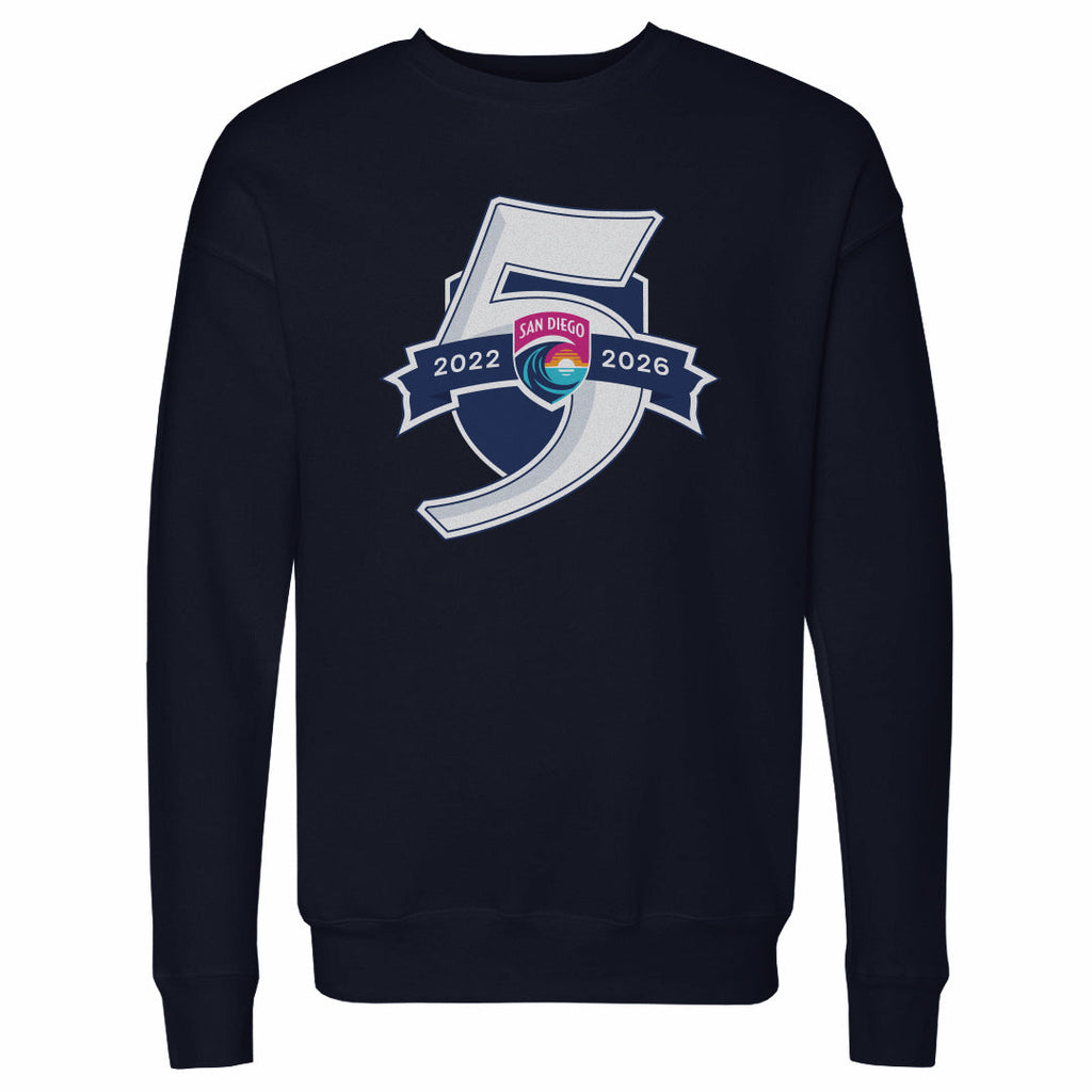 San Diego Wave FC 5 Seasons Logo WHT