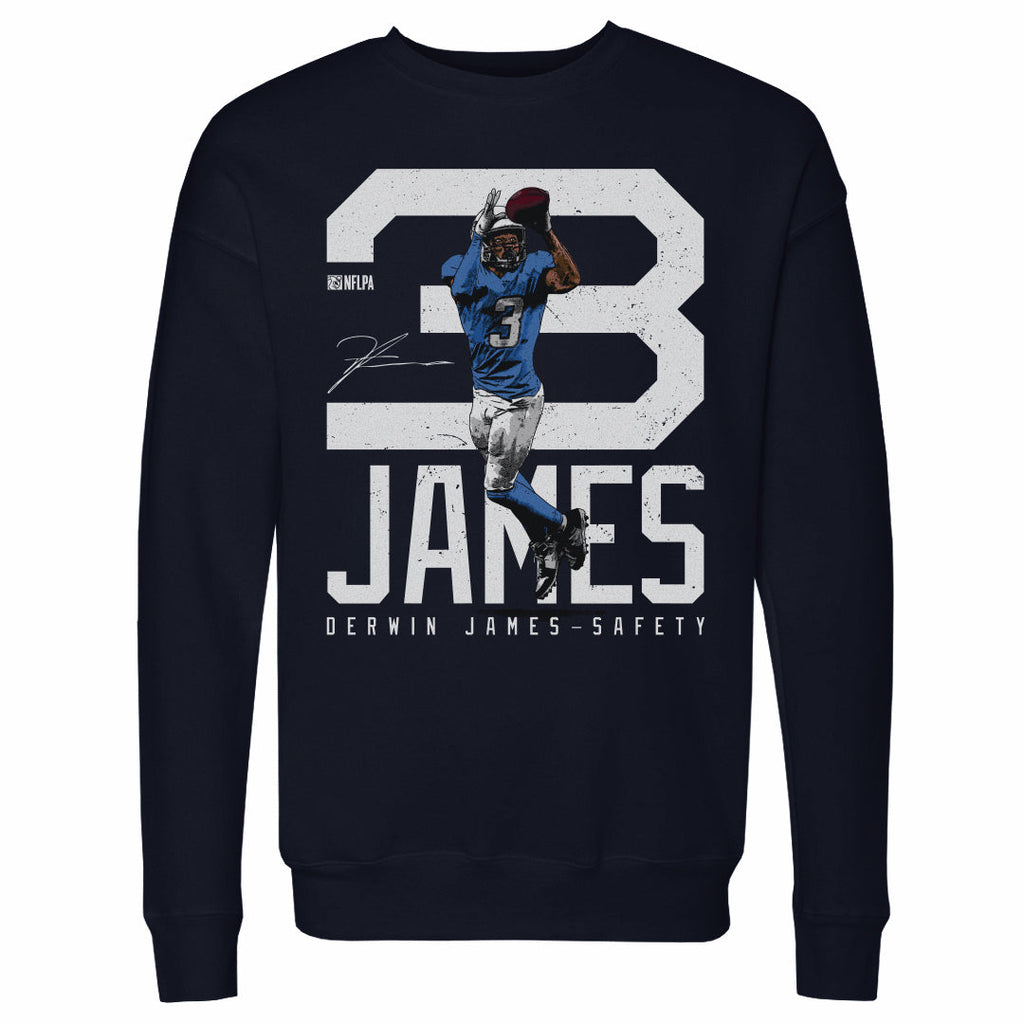 Derwin James Los Angeles C Bold Number WHT