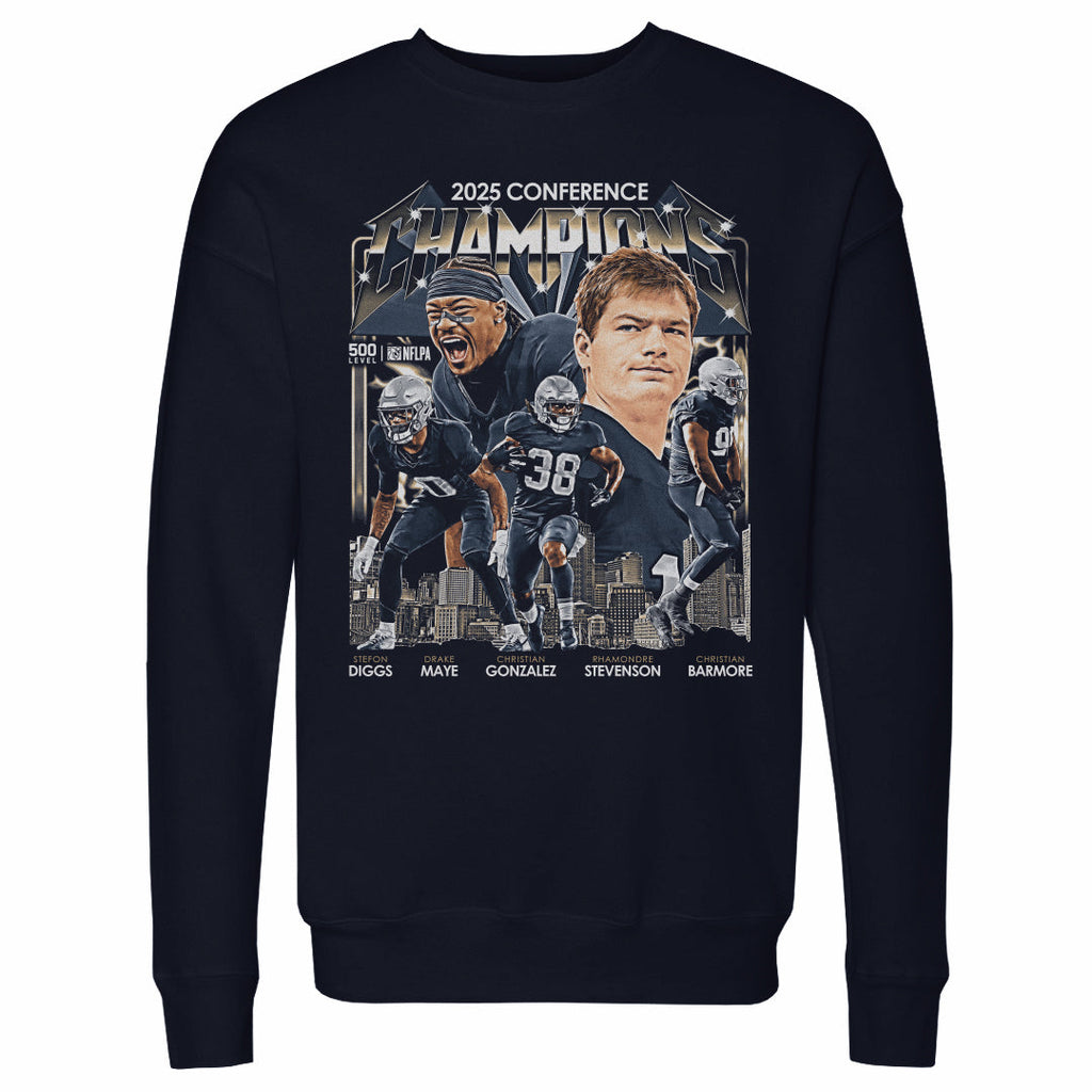 New England Football 2025 Conference Champions Vintage WHT