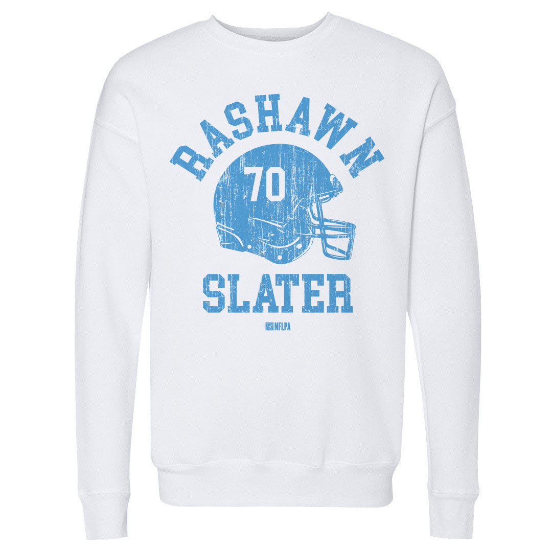 Rashawn Slater Los Angeles C Helmet Font