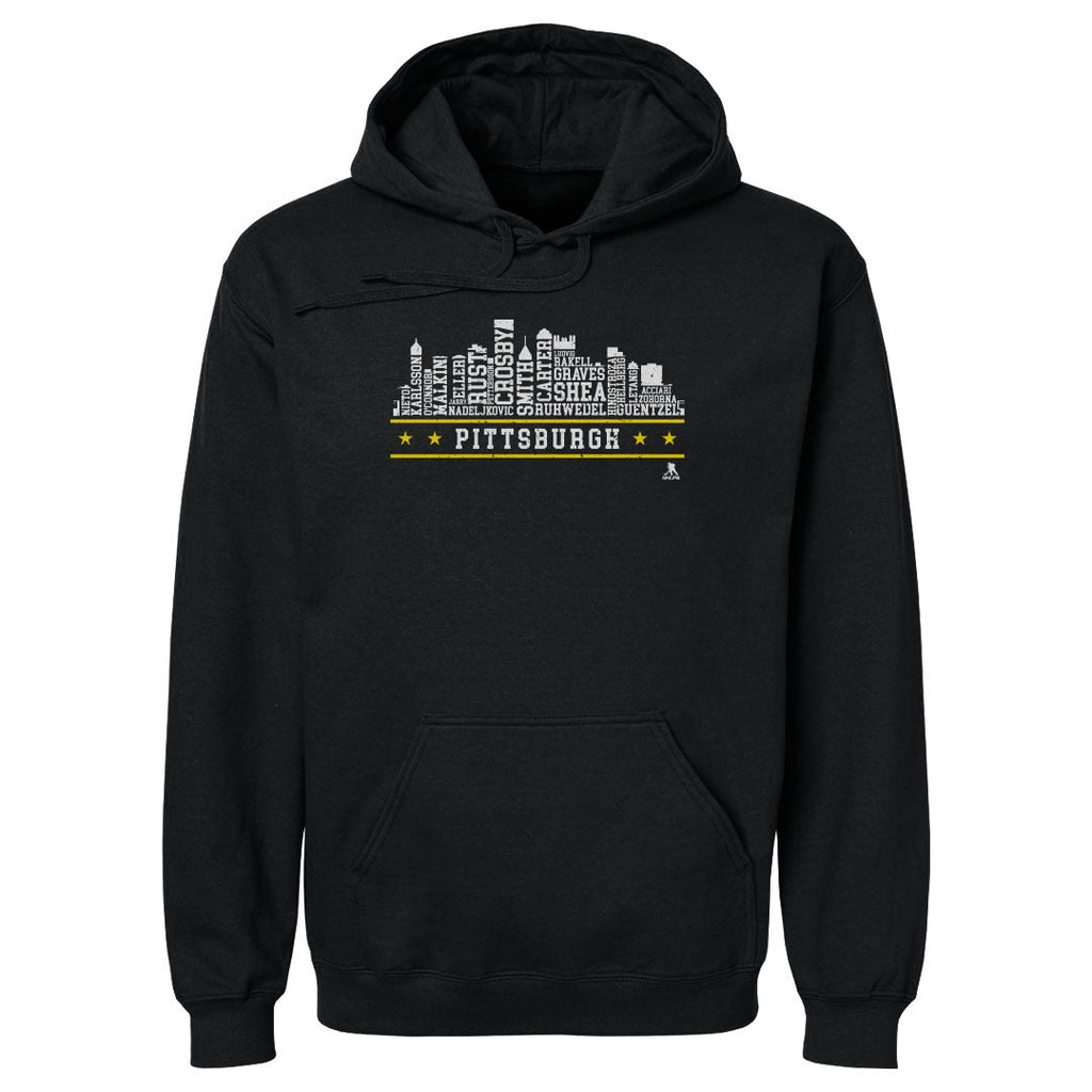 Pittsburgh Hockey Roster Skyline 23 WHT