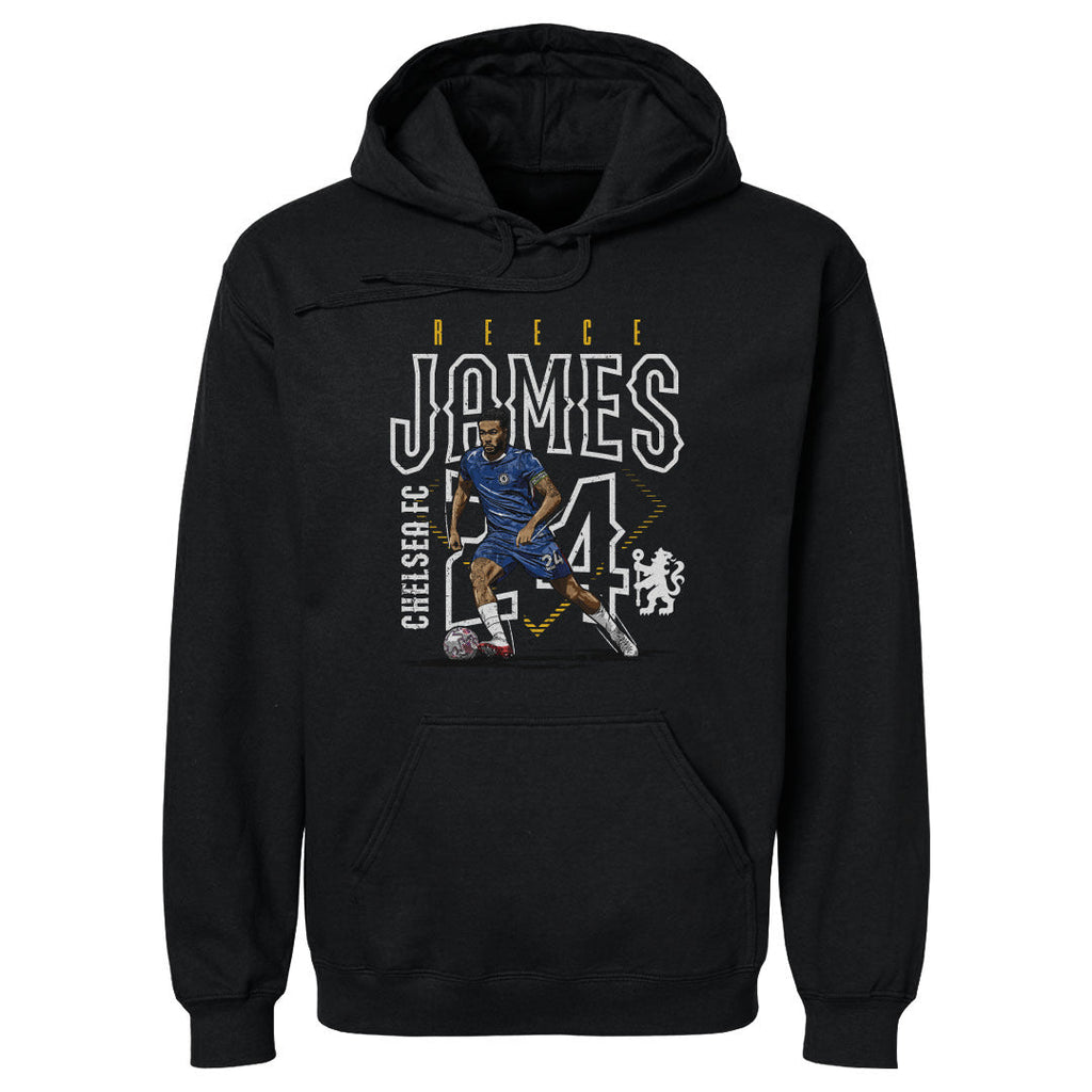 Reece James Chelsea FC Outline Number WHT