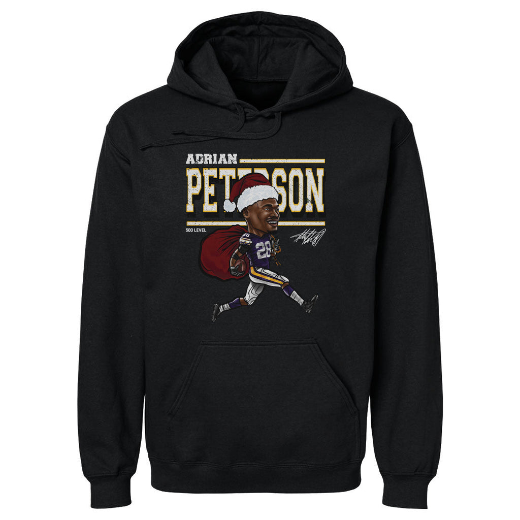 Adrian Peterson Minnesota Cartoon Santa Hat WHT