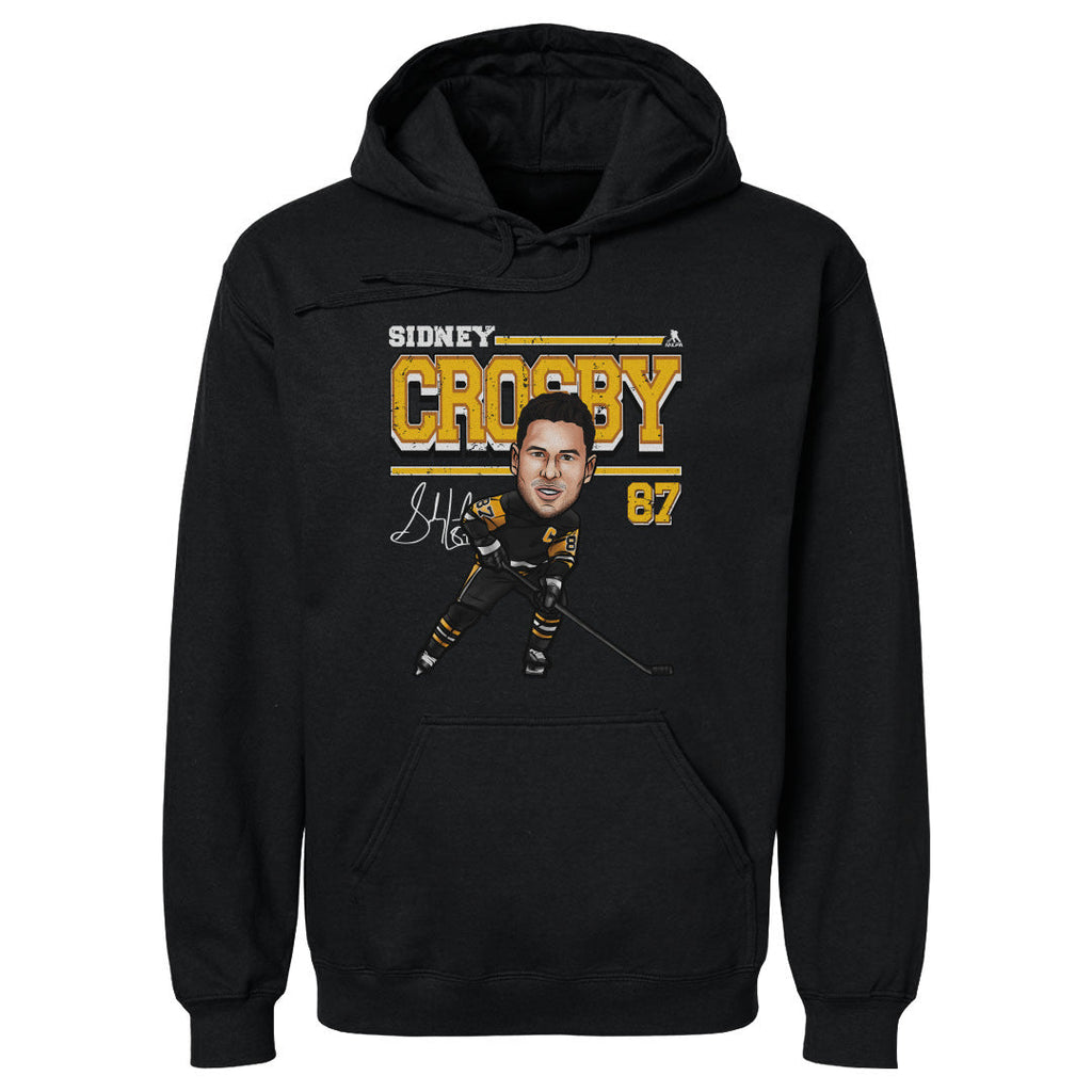 Sidney Crosby Pittsburgh Cartoon WHT