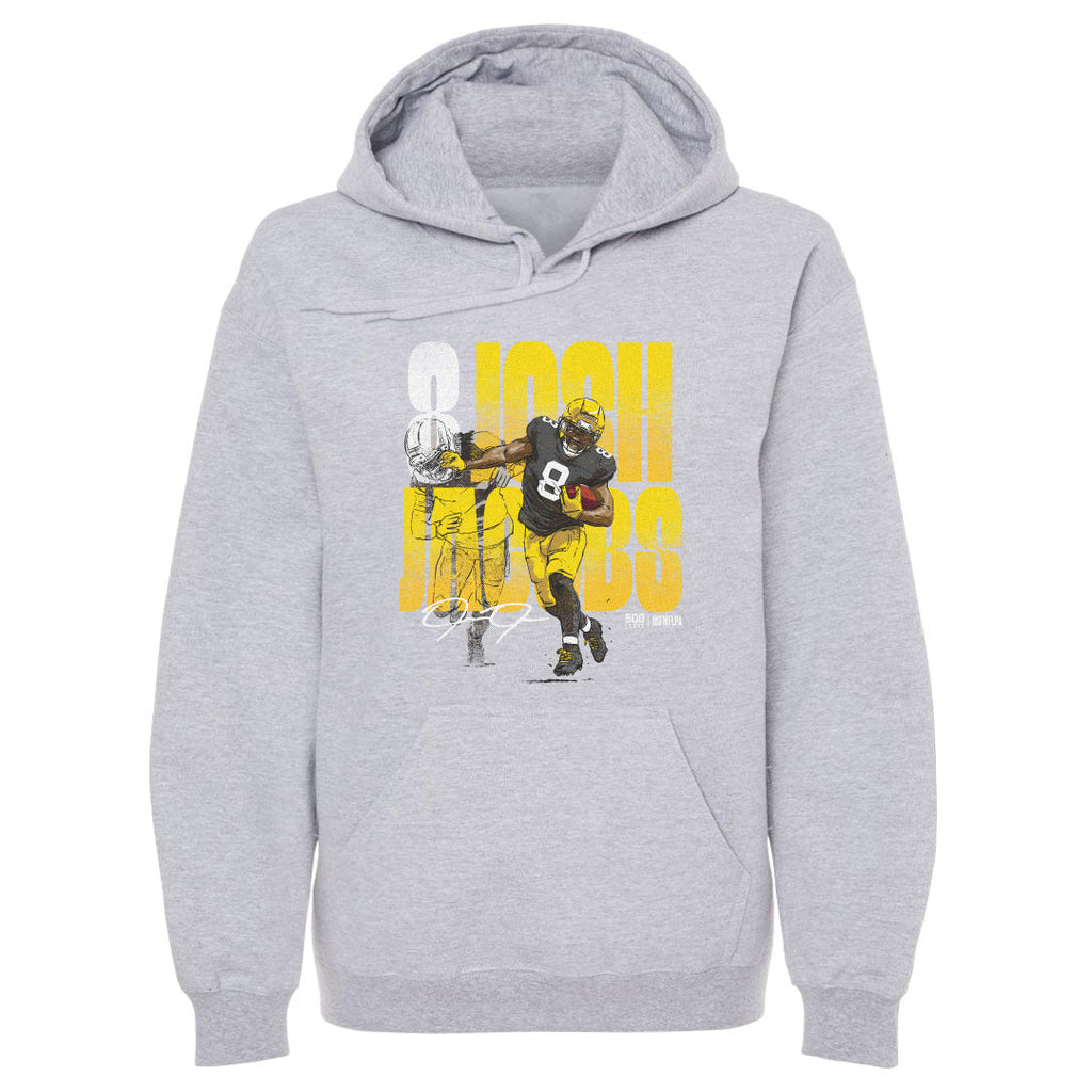 Josh Jacobs Green Bay Stiff Arm WHT