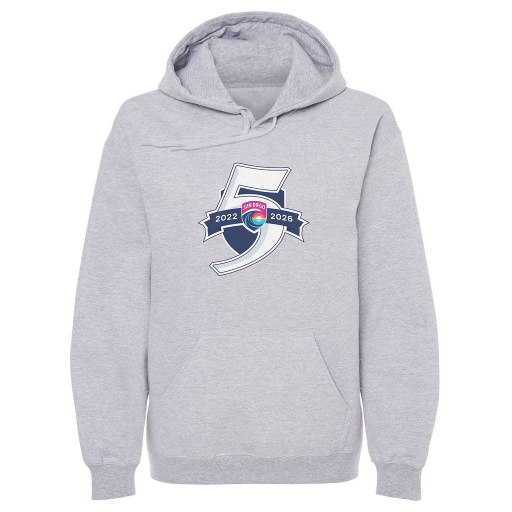 San Diego Wave FC 5 Seasons Logo WHT