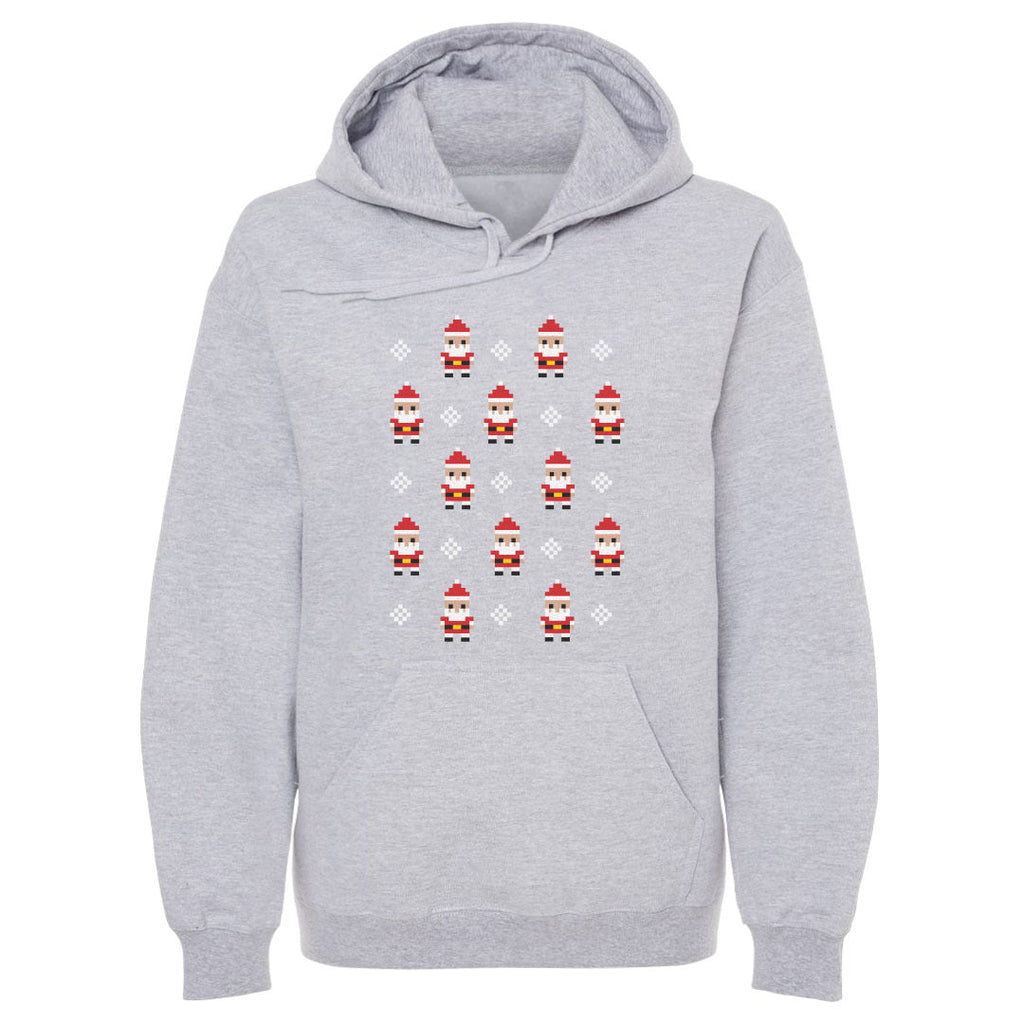 Christmas 8-bit Santas WHT