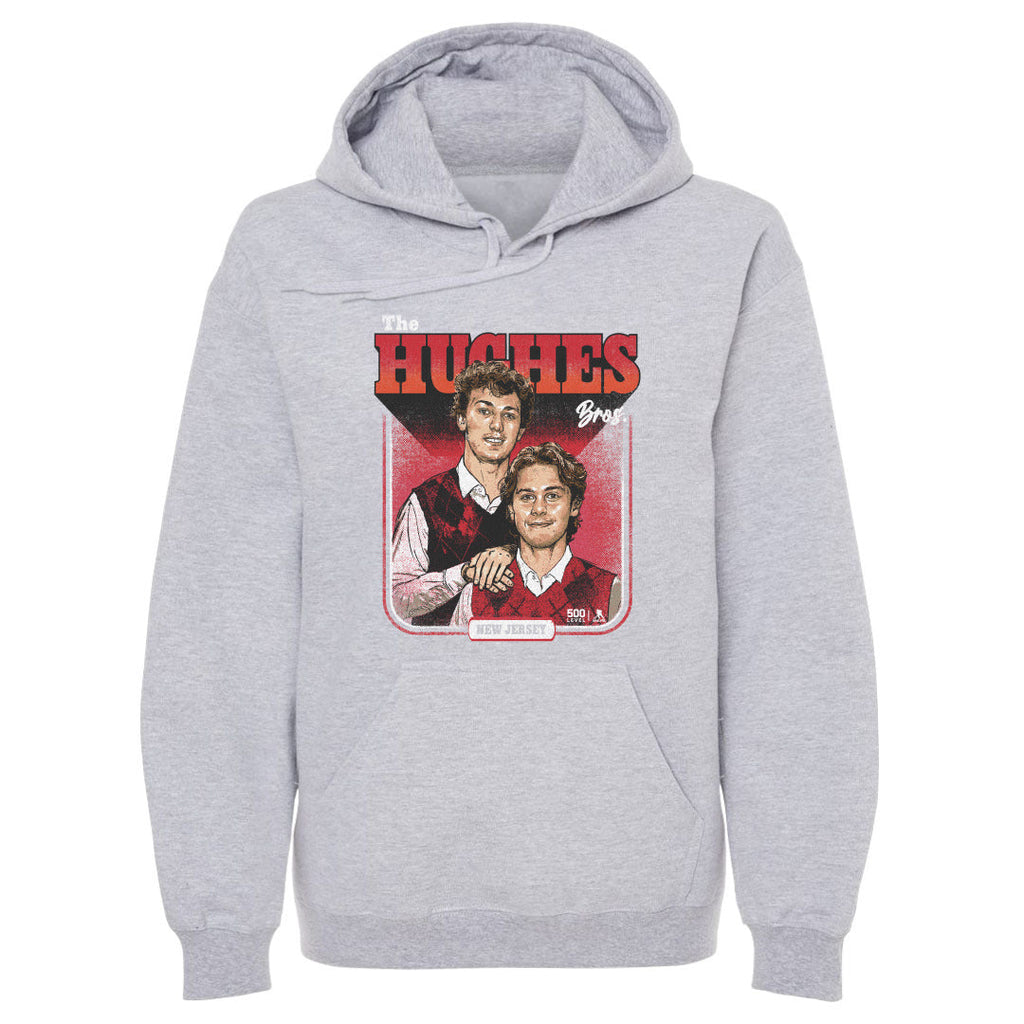 Luke Hughes & Jack Hughes New Jersey Step Brothers WHT