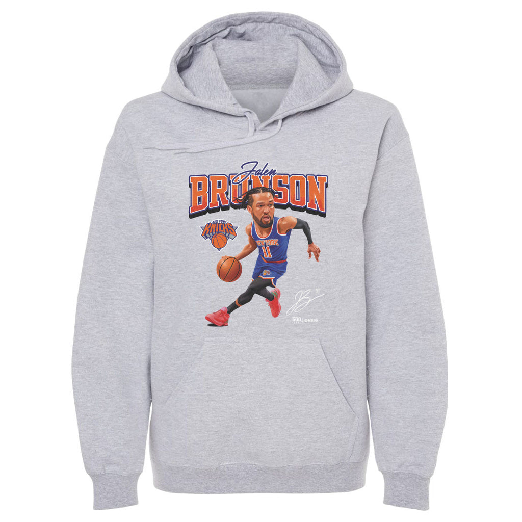 Jalen Brunson New York Knicks Caricature WHT
