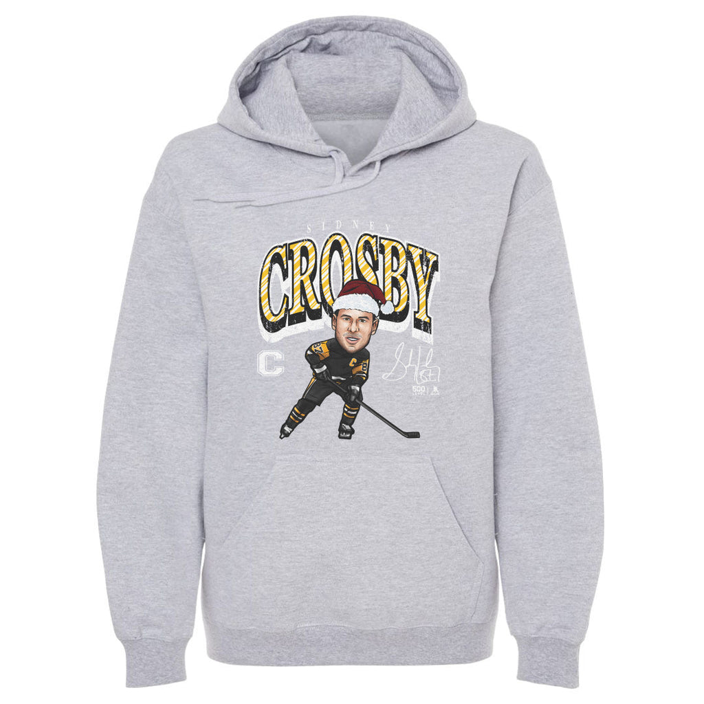 Sidney Crosby Pittsburgh Cartoon Santa Hat WHT