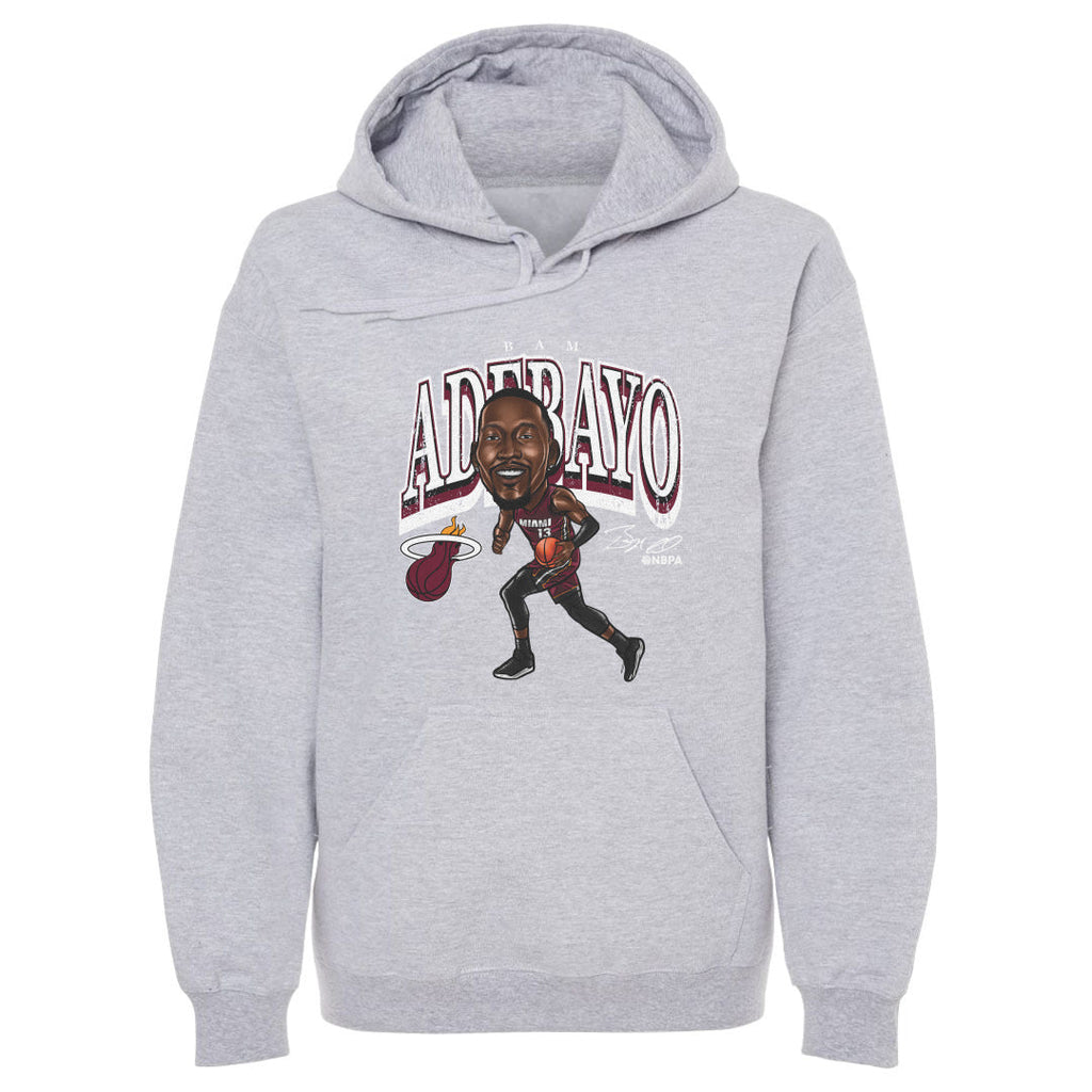 Bam Adebayo Miami Heat Cartoon WHT