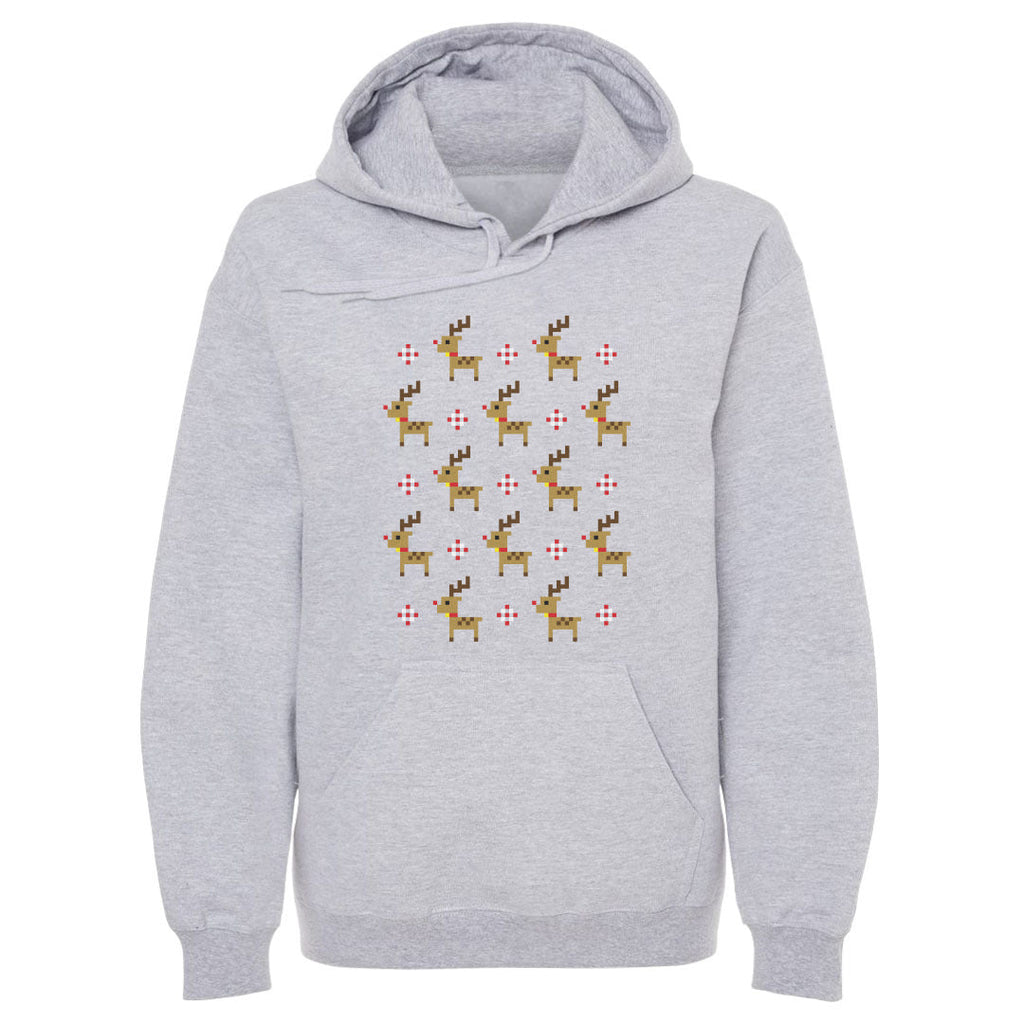 Christmas 8-bit Reindeer WHT