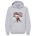 Connor Bedard Chicago Cartoon Santa Hat WHT
