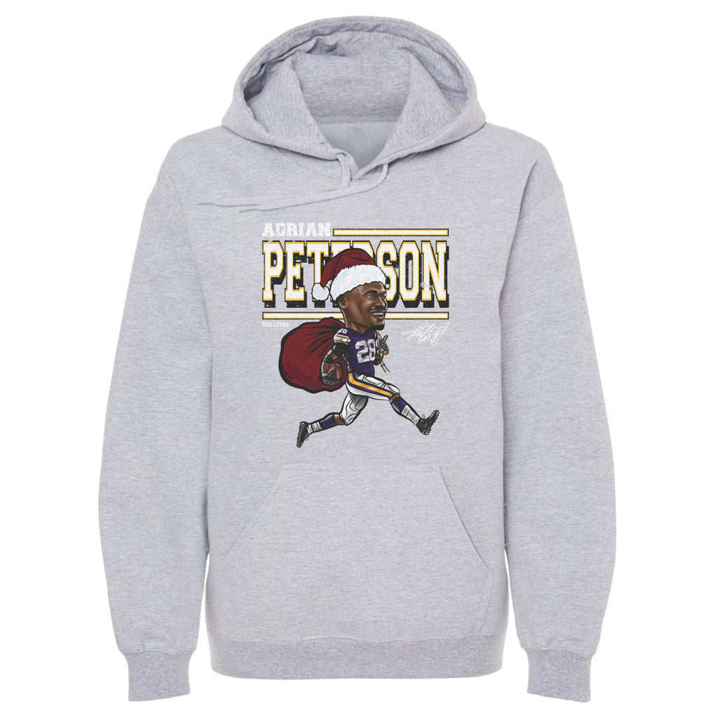 Adrian Peterson Minnesota Cartoon Santa Hat WHT
