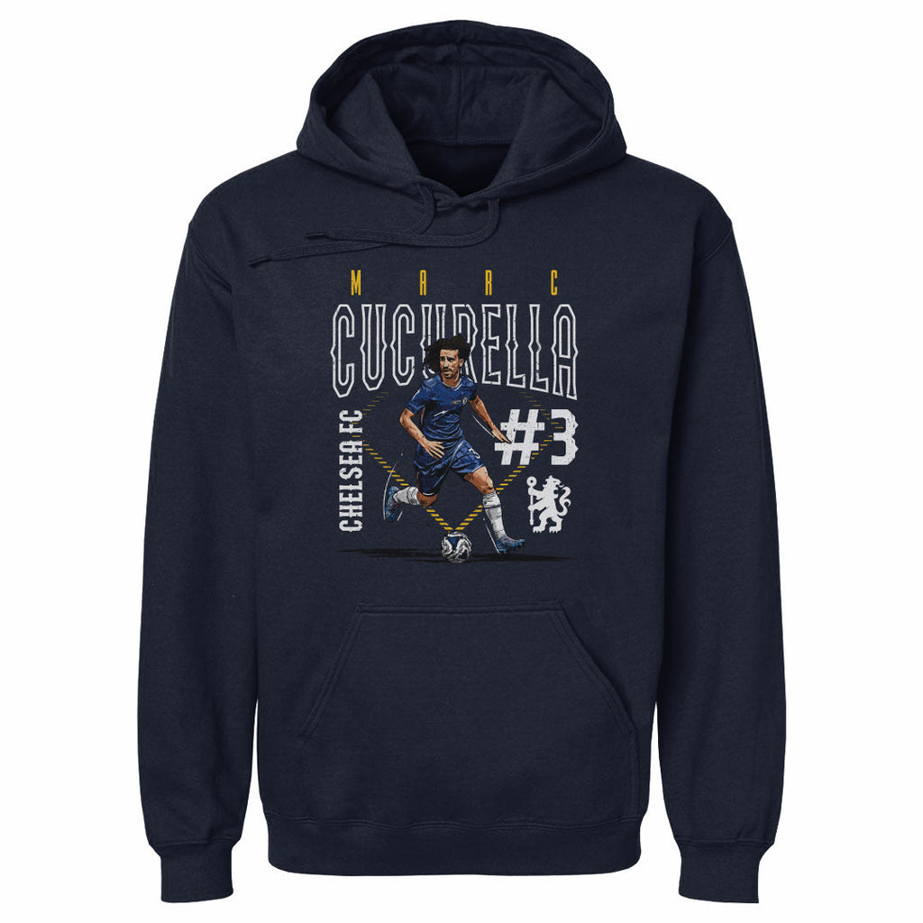 Marc Cucurella Chelsea FC Outline Number WHT