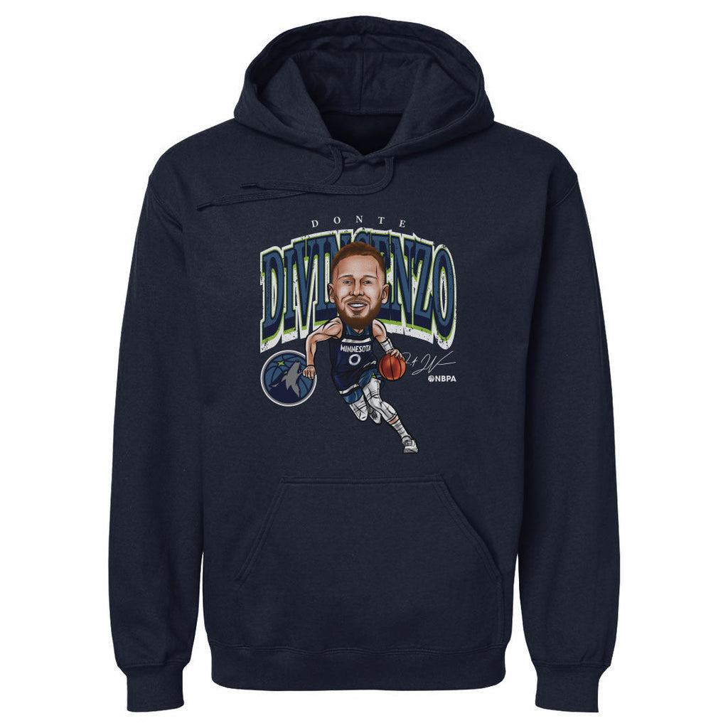 Donte DiVincenzo Minnesota Timberwolves Cartoon NBA WHT