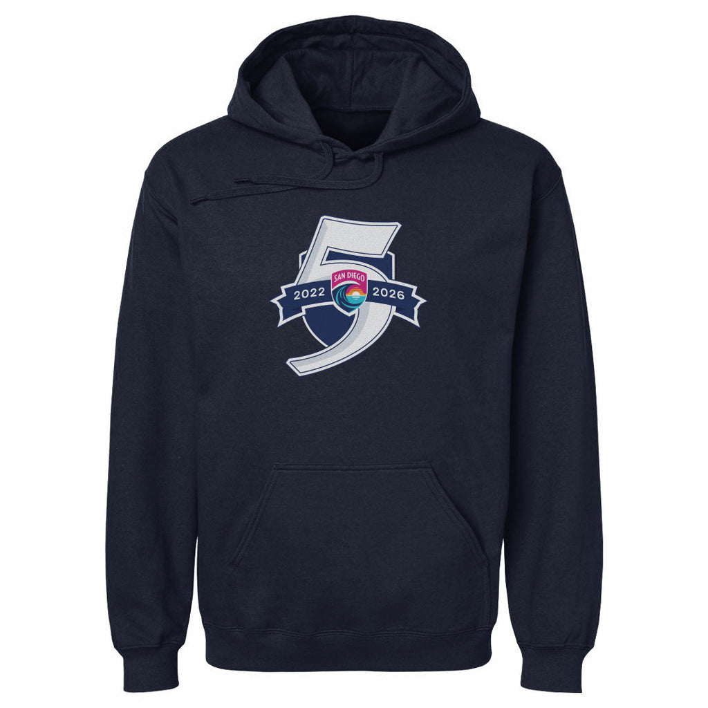 San Diego Wave FC 5 Seasons Logo WHT