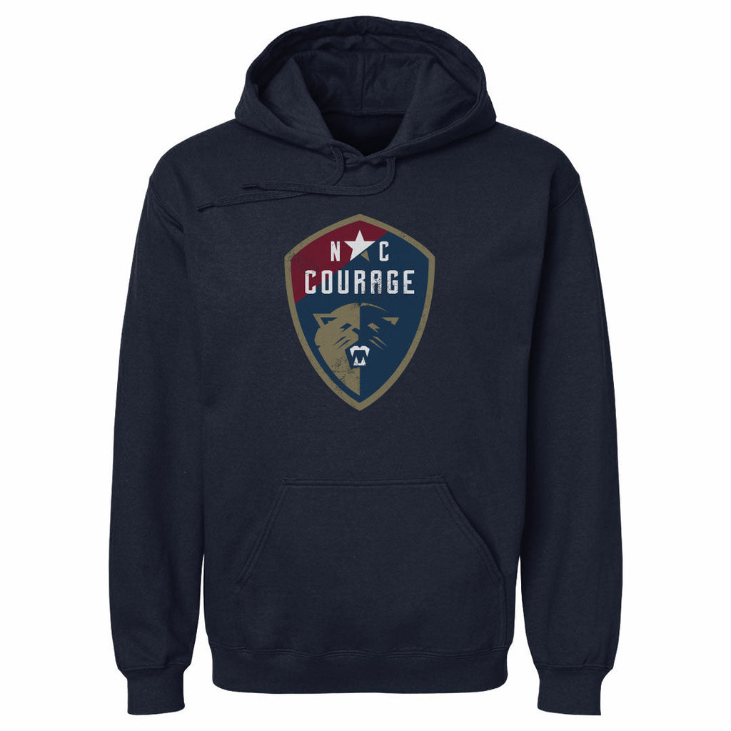 North Carolina Courage Vintage Primary Logo WHT