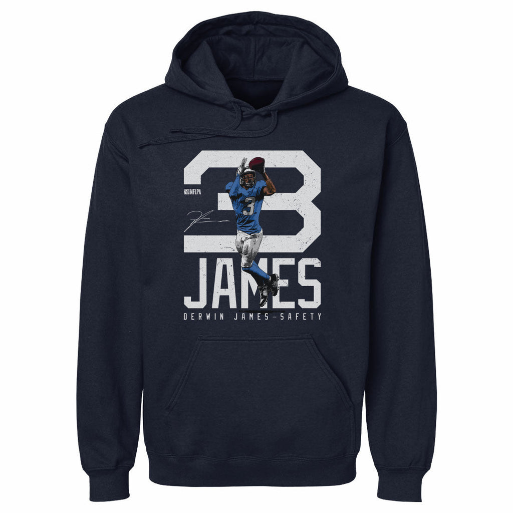 Derwin James Los Angeles C Bold Number WHT