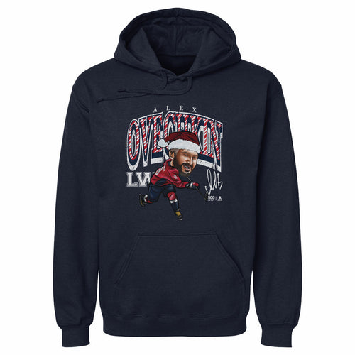 Alex Ovechkin Washington Cartoon Santa Hat WHT