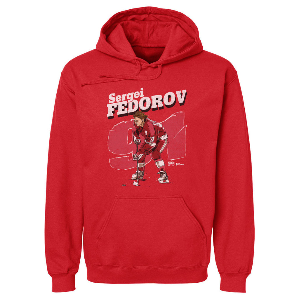 Sergei Fedorov Detroit Retro WHT