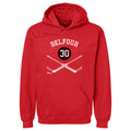 Ed Belfour Chicago 30 Goalie Sticks WHT