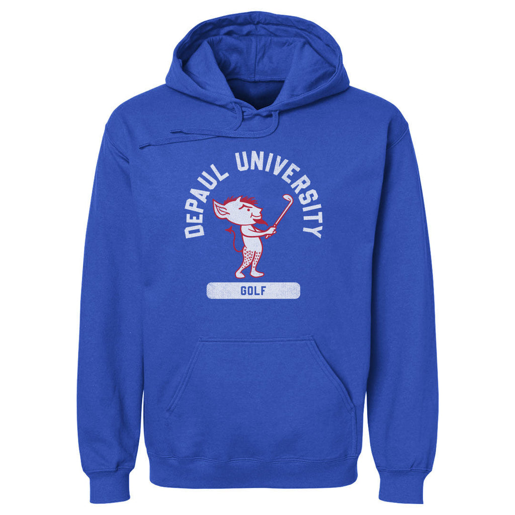 DePaul Blue Demons Mascot Golf WHT