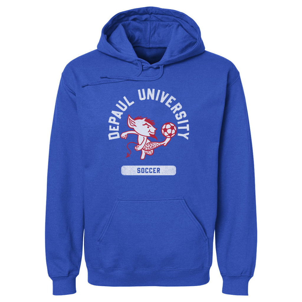 DePaul Blue Demons Mascot Soccer WHT