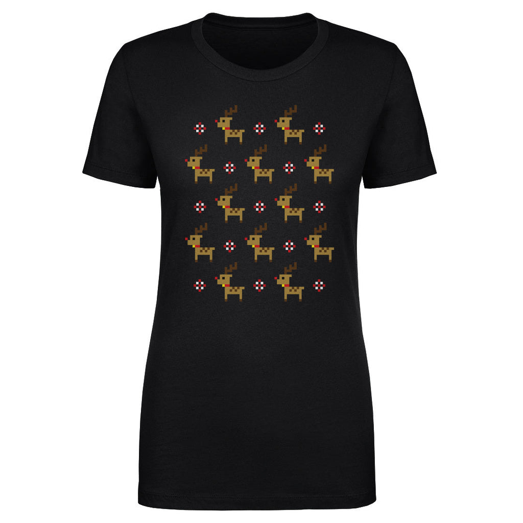 Christmas 8-bit Reindeer WHT