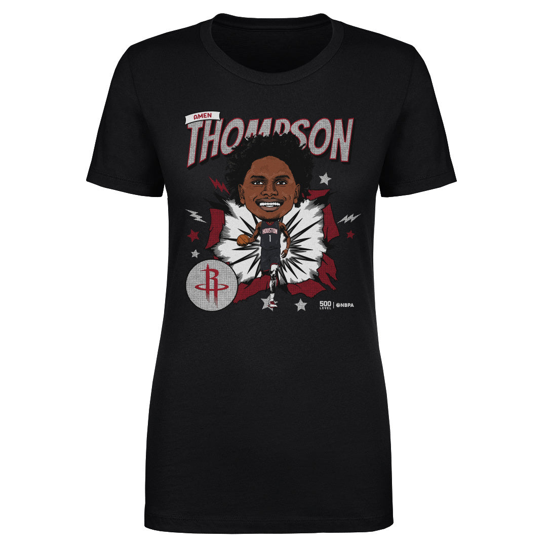 Amen Thompson Houston Rockets Caricature WHT
