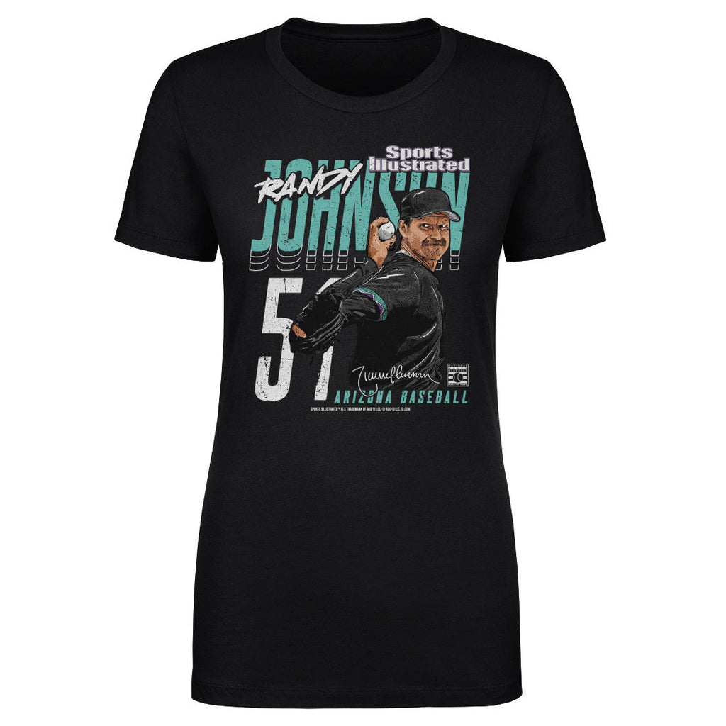 Randy Johnson Sports Illustrated & Arizona Player Name WHT